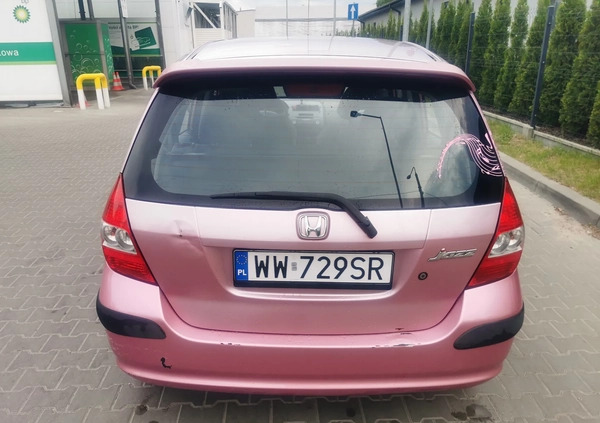 Honda Jazz cena 4999 przebieg: 178991, rok produkcji 2003 z Warszawa małe 191